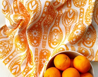Patterned Spoon Tea Towel