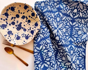 Folk Floral Organic Cotton Napkin Set
