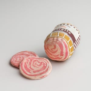 Play Shop food Salami Pancetta Fabric toy for Kids House and Store Play