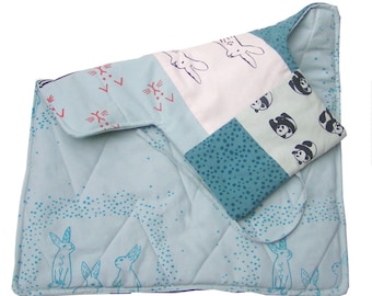 Upcycled Changing Pad #1, Changing Pad, Baby Gift, Baby Shower, Baby Boy Gift, Changing Mat, Travel Changing Pad, Patchwork, New Born Gift