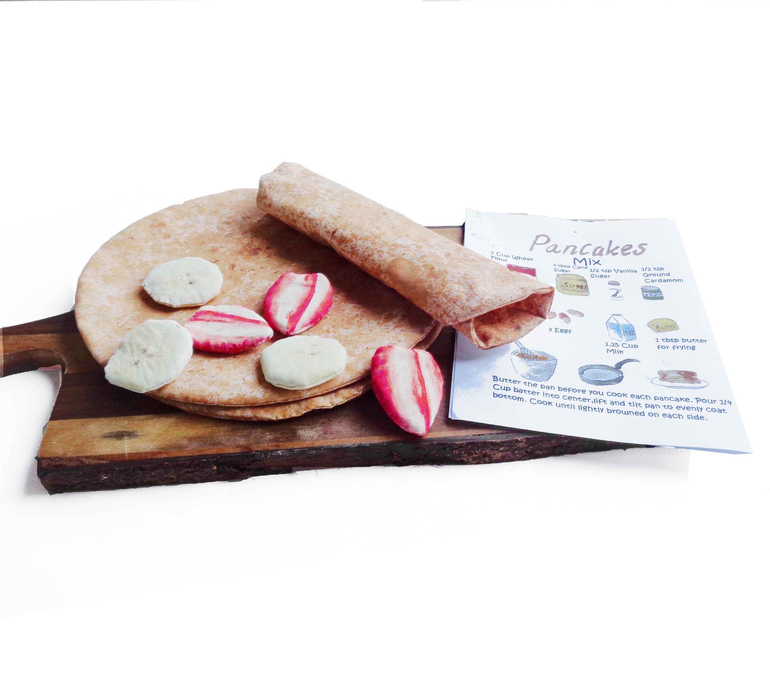 Play Pancakes Gift Set Handprinted Washable Pretend Play Etsy