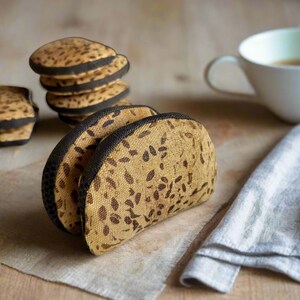Handmade Fabric Rye Bread Slices – Set of 2 | Pretend Play Food | Montessori Toy | Scandinavian Decor