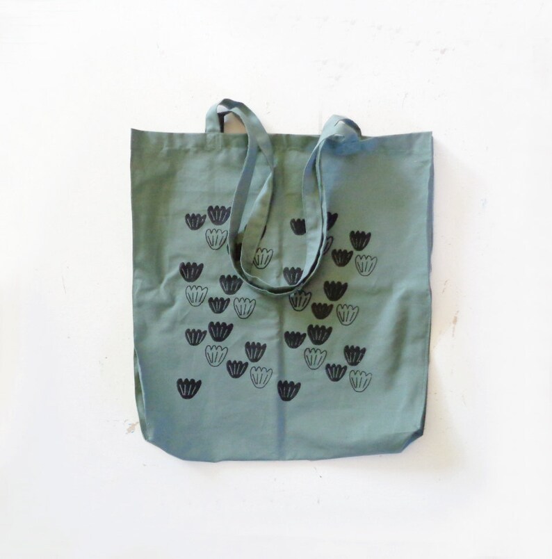 Grocery Bag Mothers Day Gift Gift For Her Handmade Gifts Tote Bag Gift For Mom Beach Bag Pretty Swan Silkscreen Print Cotton Bag