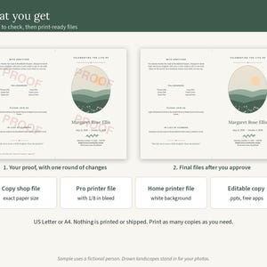 A watermarked proof and the final print-ready program files