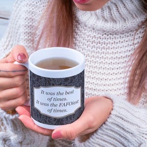 Funny FAFO Ceramic Mug: Sassy Coffee Lovers Gift