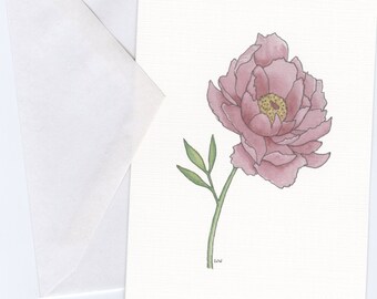 Peony Printed Card Set