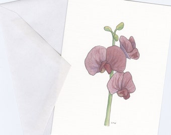 Sweet Pea Printed Card Set