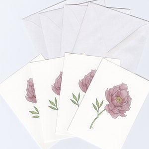 Peony Printed Card Set image 2