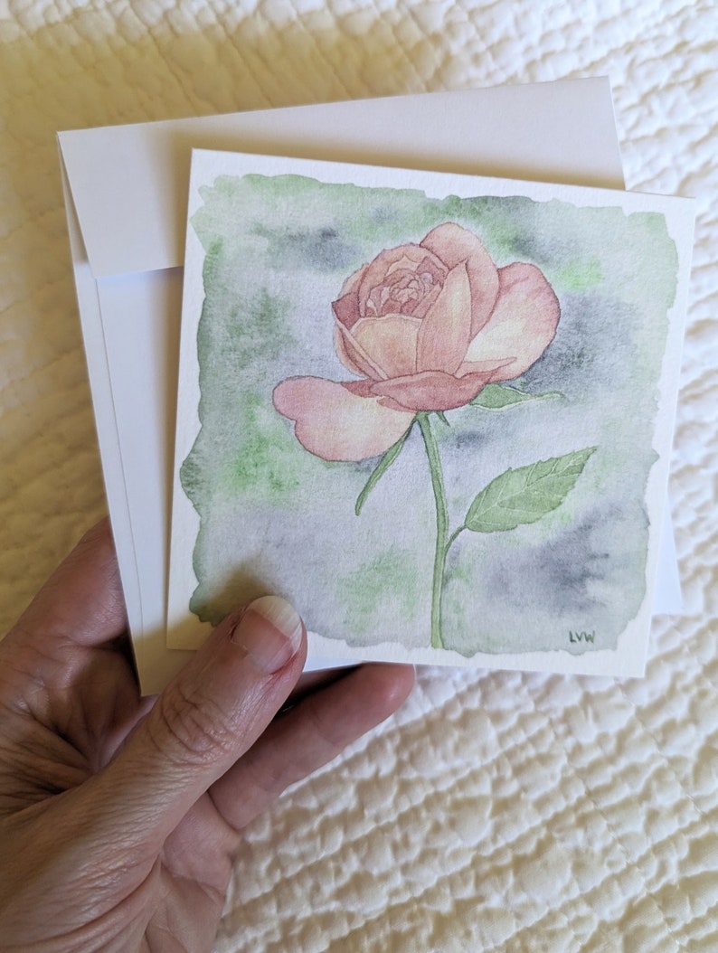 Rose Bloom Giclee Printed Card Set image 3