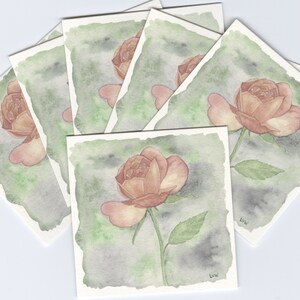 Rose Bloom Giclee Printed Card Set image 1