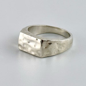 Silver Ring, Wax Cast Ring, Textured Ring, Artisan Silver Ring, Lost Wax Ring, Organic Silver Ring, Handmade Silver Ring, Organic Signet