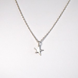 Star Charm Necklace, Silver Star Charm Pendant, Star Pendant Necklace, Tiny Star Necklace, Star Necklace, Unique Star Necklace