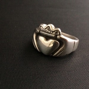 Chunky Claddagh Ring, Claddagh Ring Men, Sterling Silver Claddagh Ring, Celtic Ring, Irish Ring, Claddagh Ring Woman, Claddagh Ring, Celtic