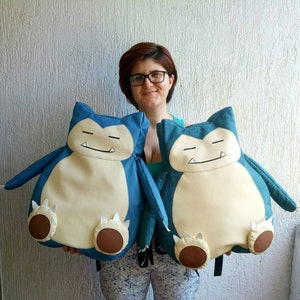 Mochila Pokemon Snorlax Etsy Espana