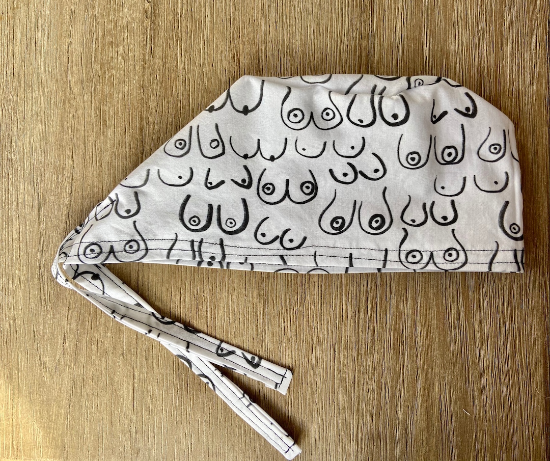 Boob Print Surgical Scrub Cap, 100% Cotton, Made in USA - Etsy