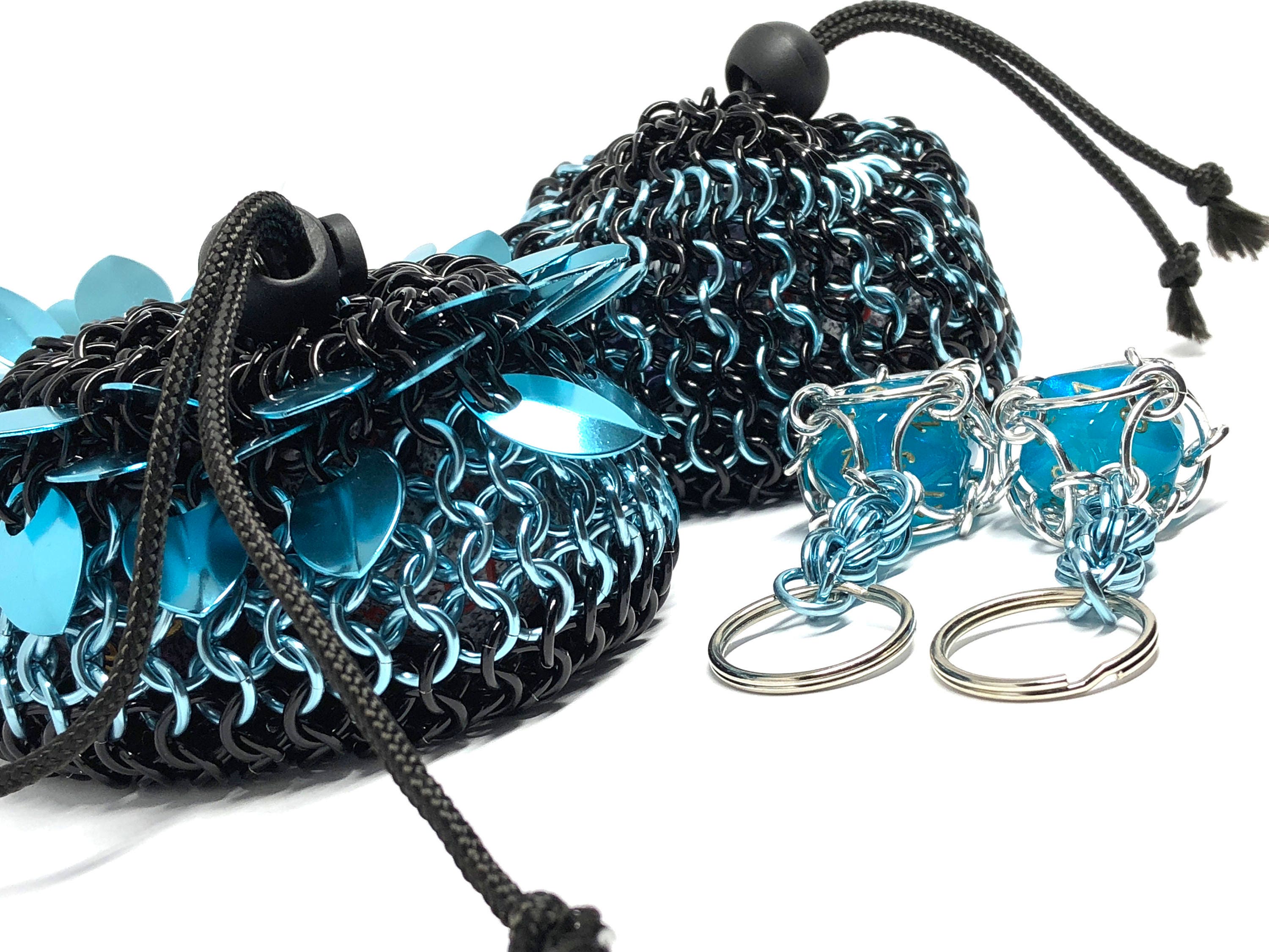 His and Her's Dice Bags With Dice Key Chain Set / Chain Etsy