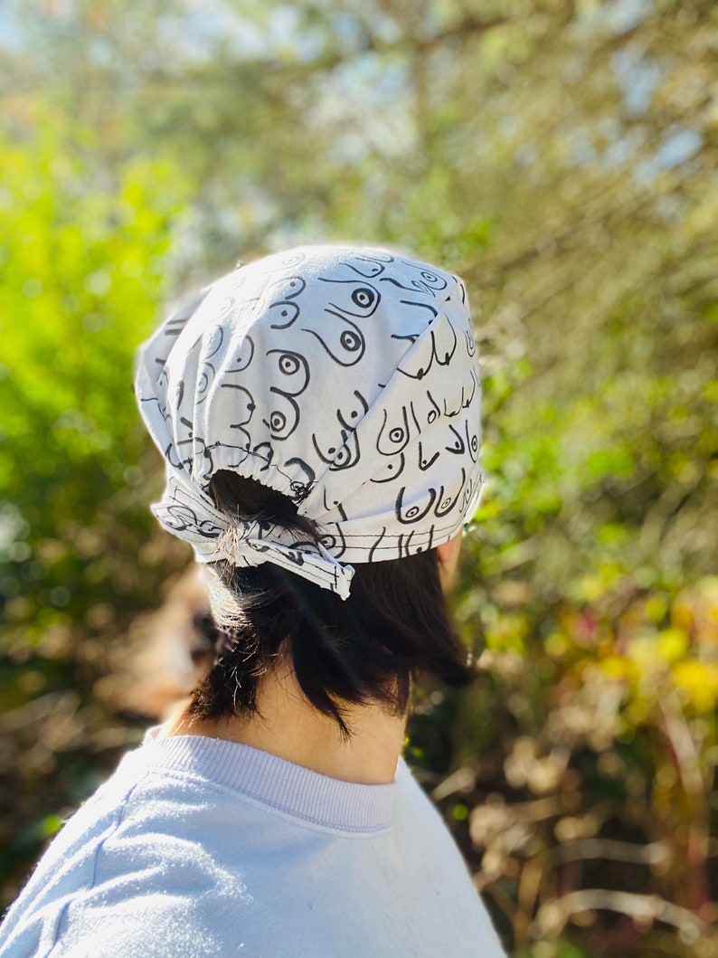 Boob Surgical Cap, Breast Cap, Bouffant Cap, Breathable Fabric, Reusable & Washable, Made USA, Medical Doctor, Nurse Hat, image 7