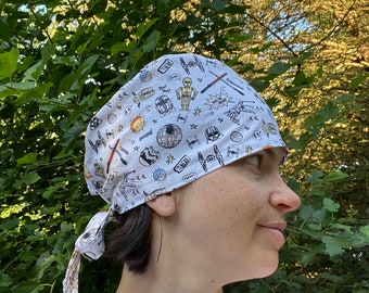 Surgical Cap, Scrub Cap, Breathable Fabric, Reusable & Washable, Made USA, Medical Doctor, Nurse Hat, 100%  Cotton