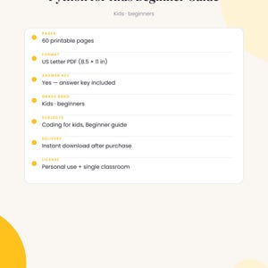 Python para Crianças: Livro de Exercícios de Programação para Iniciantes, Variáveis, Loops, Listas, Funções, Miniprojetos, Gabarito | 60 Páginas imagem 4