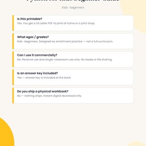 Python para Crianças: Livro de Exercícios de Programação para Iniciantes, Variáveis, Loops, Listas, Funções, Miniprojetos, Gabarito | 60 Páginas imagem 7