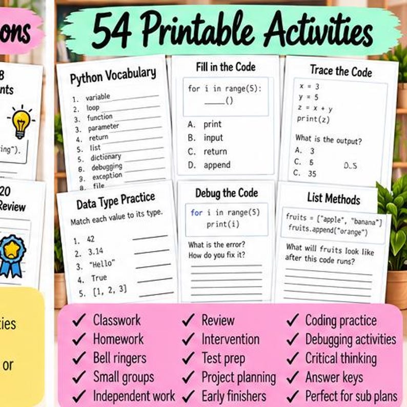 High School Python Foundations Mega Bundle | 20 Lessons, 54 Activities, Projects (Digital Download) image 6
