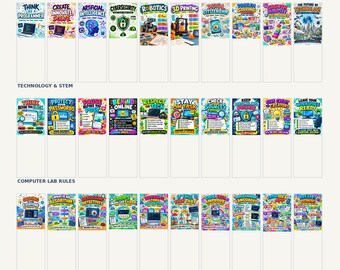 Mega Bundle 30 Technology Posters for Classroom