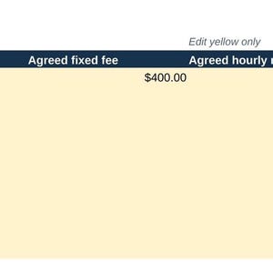 Pu&ograve; includere: Un foglio di calcolo intitolato Projects - one row per agreement con colonne per Project ID, Client, Agreement type, Fixed fee, Hourly rate, Logged direct expenses e Normalized ID. Le righe mostrano Aster Studio e Birch Design.
