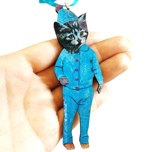 Kitten Laser Ornament Quirky Cat Christmas Ornaments Best Etsy