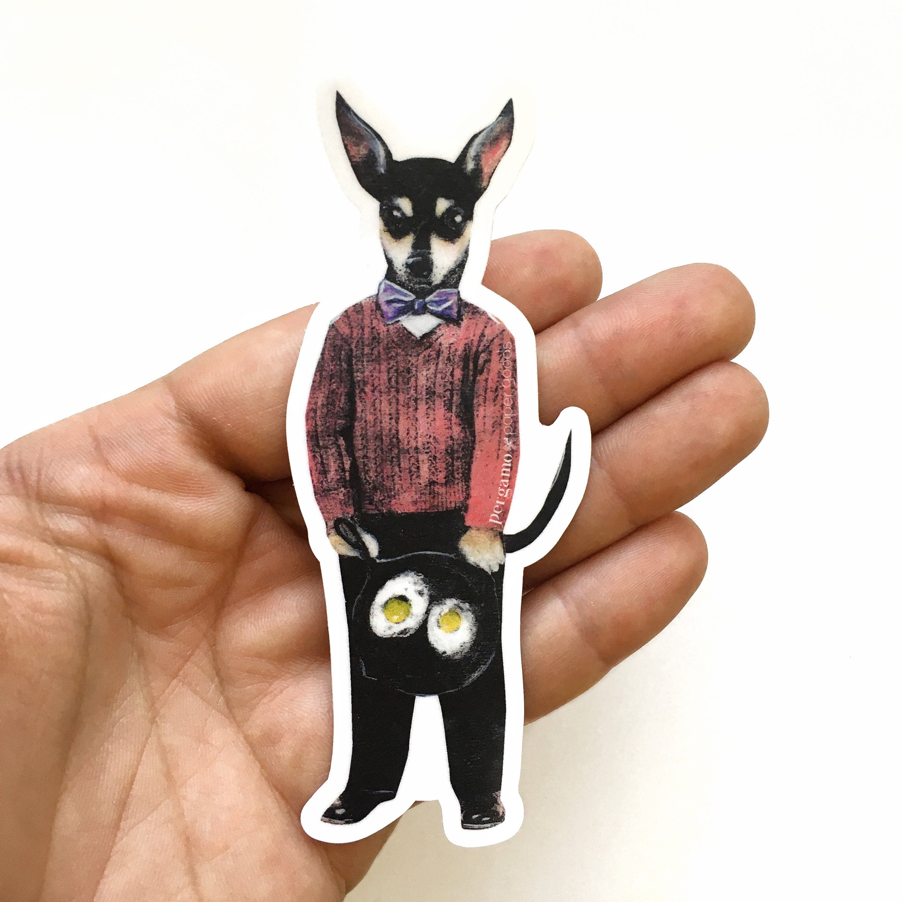 Chihuahua Stickers, Weird Vinyl Sticker Pack, Waterproof Car Decal, Vintage Laptop Sticker, Fun Dog Bumper Decals Bullet Journal, Wholesale