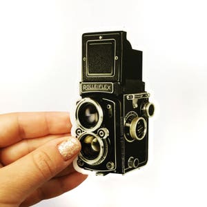 Vintage Camera Decal, Laptop Sticker Pack, Vinyl Stickers, Antique Photography Gift, Retro Photo Decals Bumper Sticker, Photographer Gifts