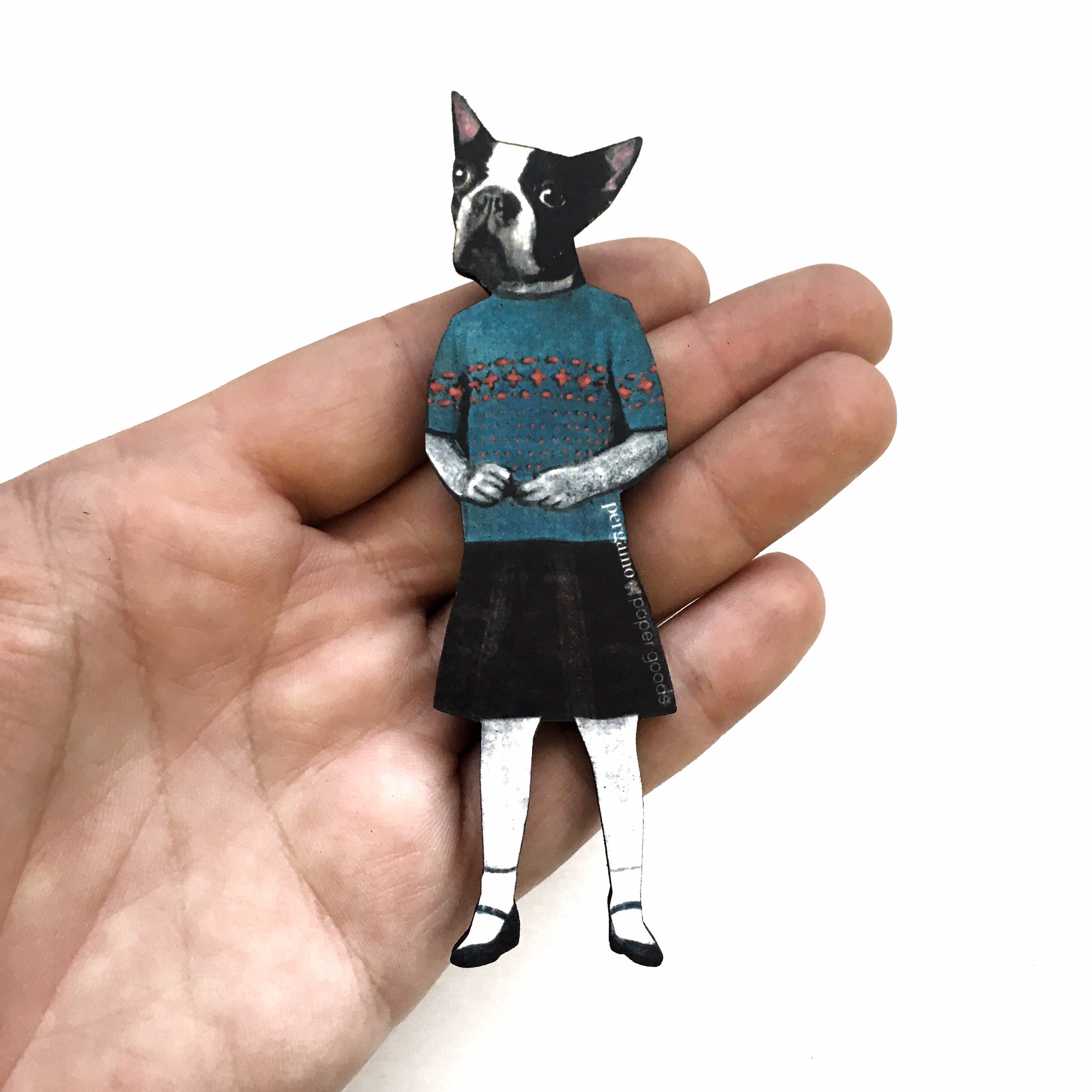 Boston Terrier Gifts, Dog Magnet, Boston Terrier Mom, Boston Terrier Art, Refrigerator Magnets Fridge, Dog Lover Gift, Dog Kitchen Gifts