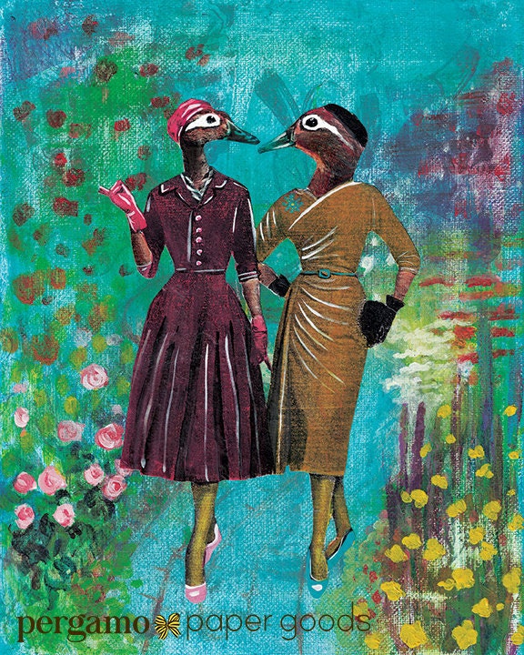 Lesbian Art Print, Maximalist Home Decor, Vintage Wall Art, Lesbian Wedding Gift Pride, Anniversary Gift, Gay Art LGBTQ Gift, Girlfriend G