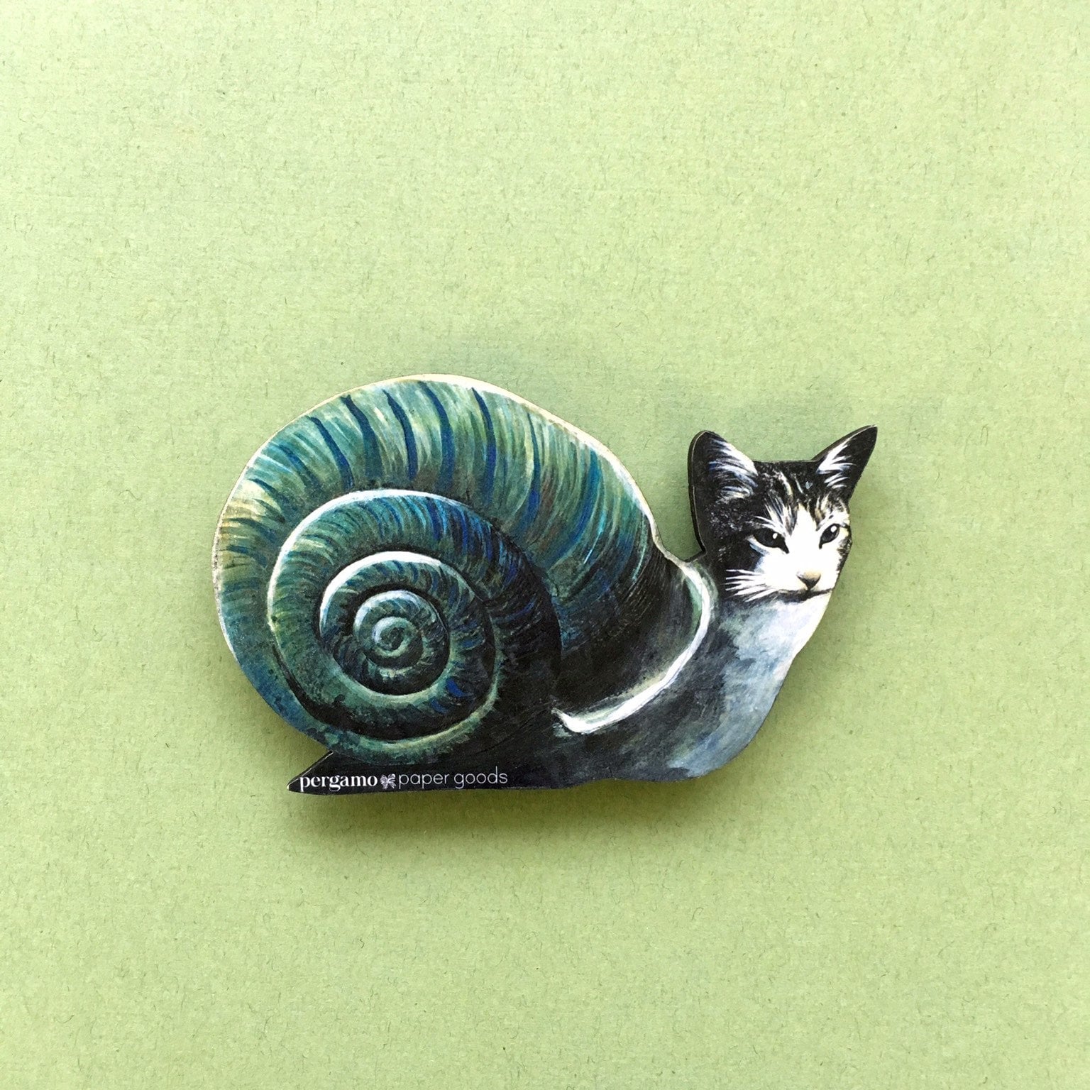 Weird Cat Magnet, Snail Animal Magnets Fridge, Vintage Kitchen Gift, New Home Gifts, Kitty Lover Housewarming Decor, Cool Kitten Rescue Cats - Thumbnail 2