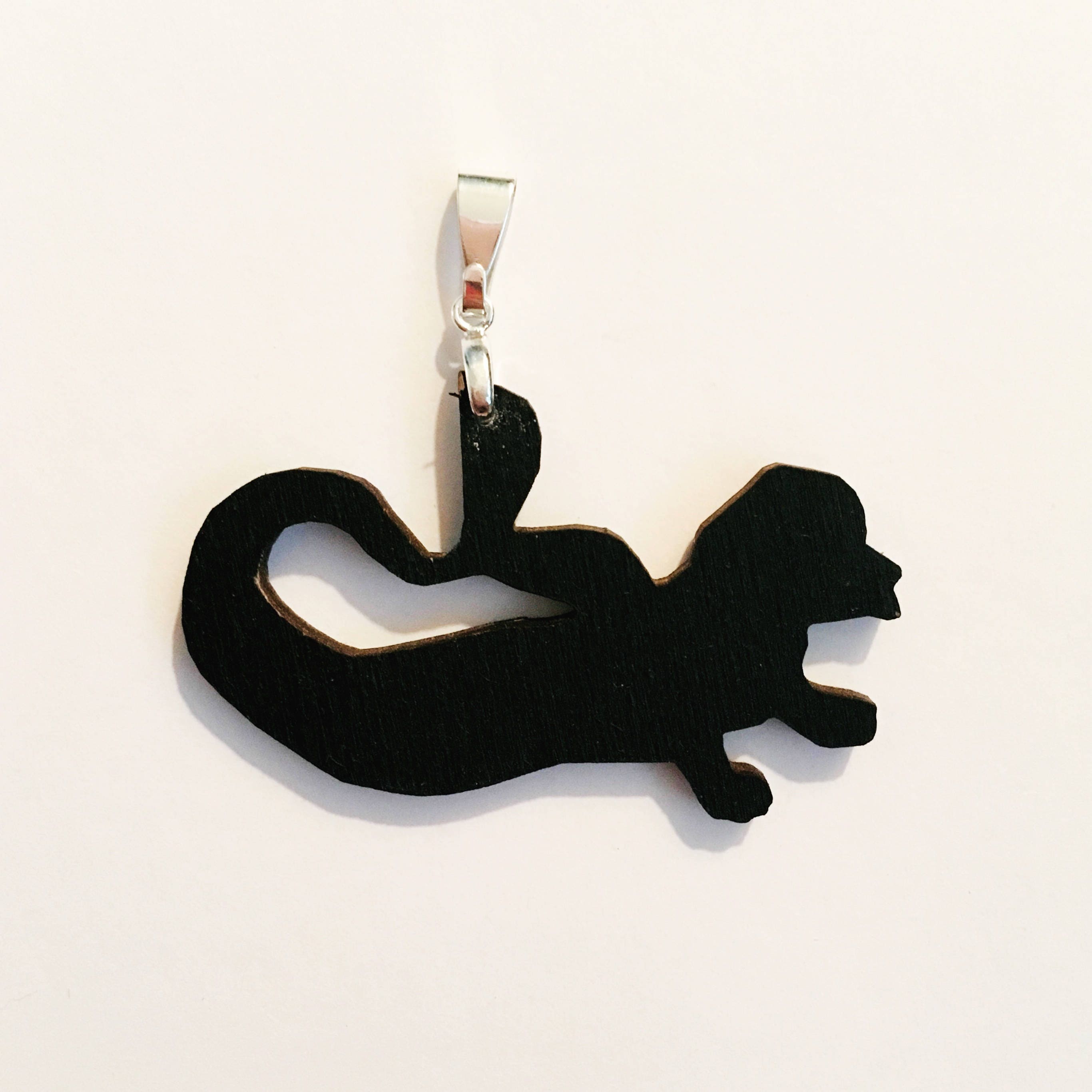 Dachshund Pendant Necklace, Weird Mermaid Dachshund Jewelry, Laser Cut Wood Animal Gift, Illustrated Dog Gifts, Animal Rescue, Pet Memorial - Thumbnail 4