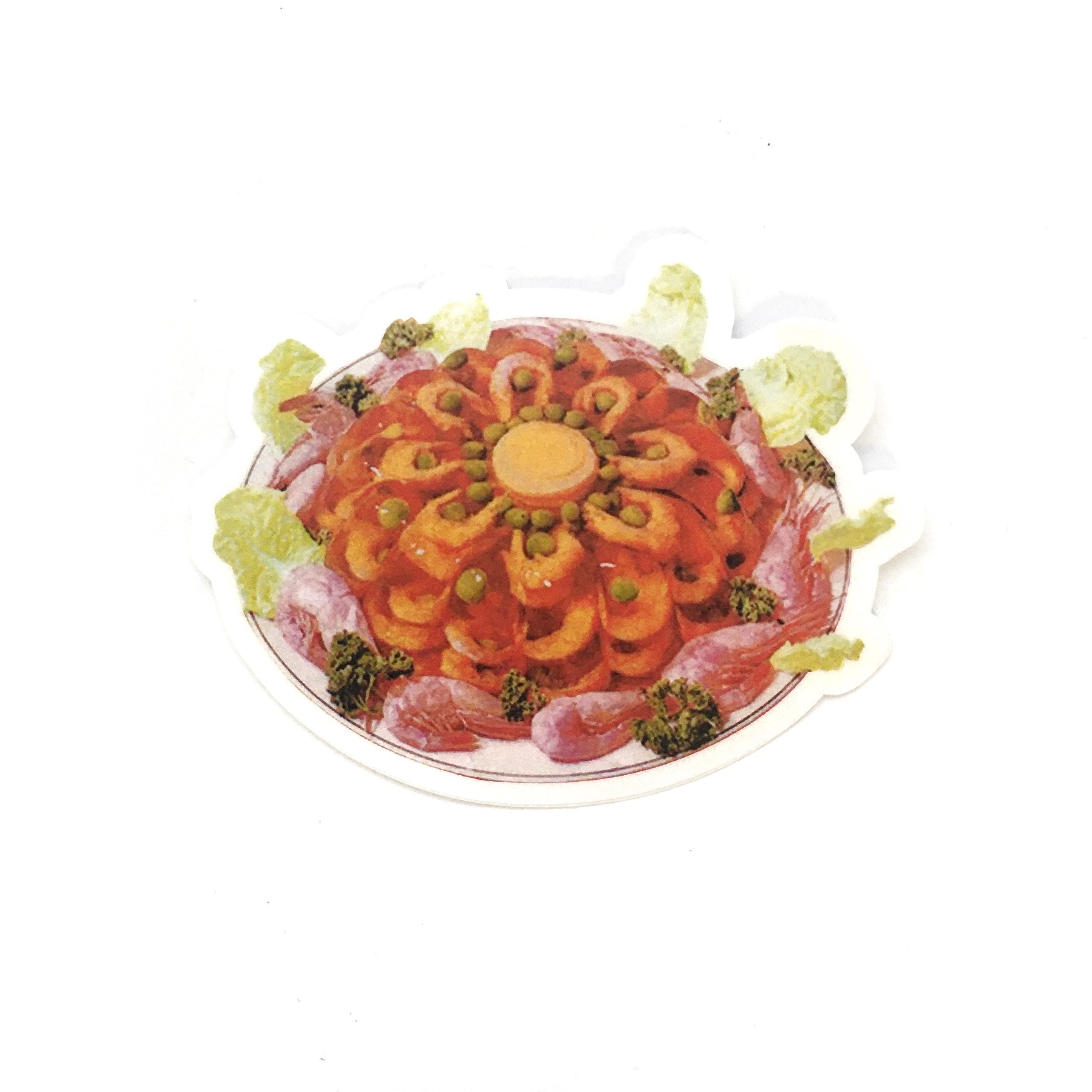 Weird Aspic Sticker, Vintage Food, Vinyl Stickers Laptop, Ugly Retro Bumper Decals, Outdoor Car Yeti Phone Decal, Waterbottle Junk Journal - Thumbnail 2