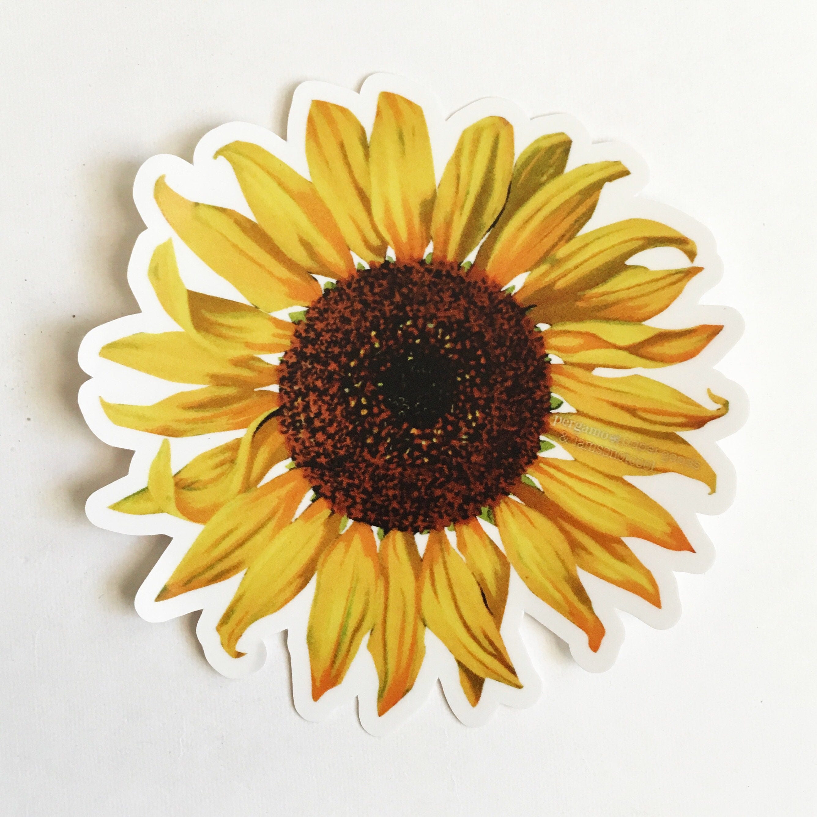 Sunflower Sticker, Flower Vinyl Stickers, Vintage Botanical Bumper Laptop Sticker Pack, Outdoor Nonfade Water bottle Decals, Wholesale Gifts - Thumbnail 4