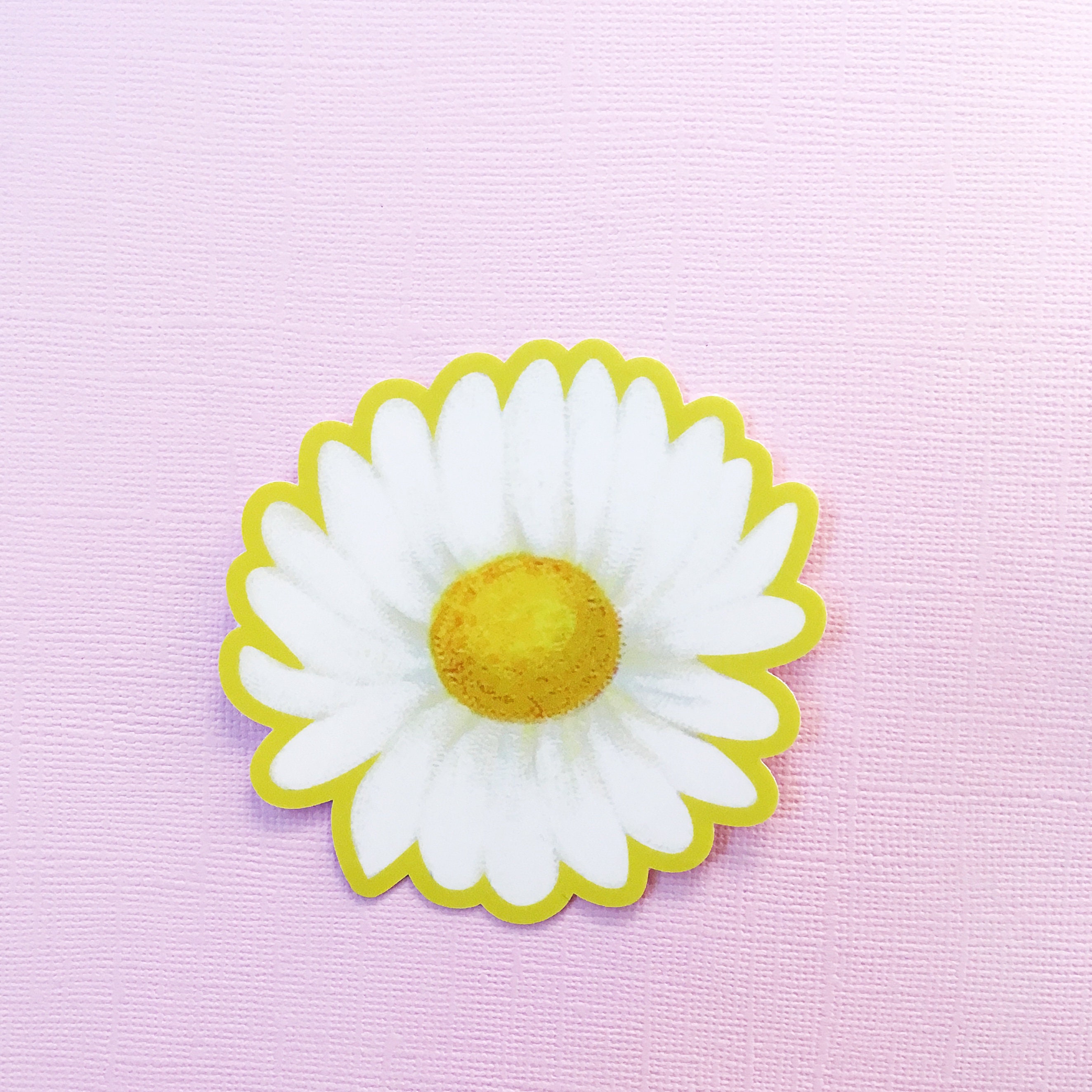 Daisy Vinyl Sticker Pack, Flower Laptop Stickers, Vintage Decal, Pretty Colorful Bulk Decals VSCO Phone Case, Illustrated Fun Hydroflask - Thumbnail 3
