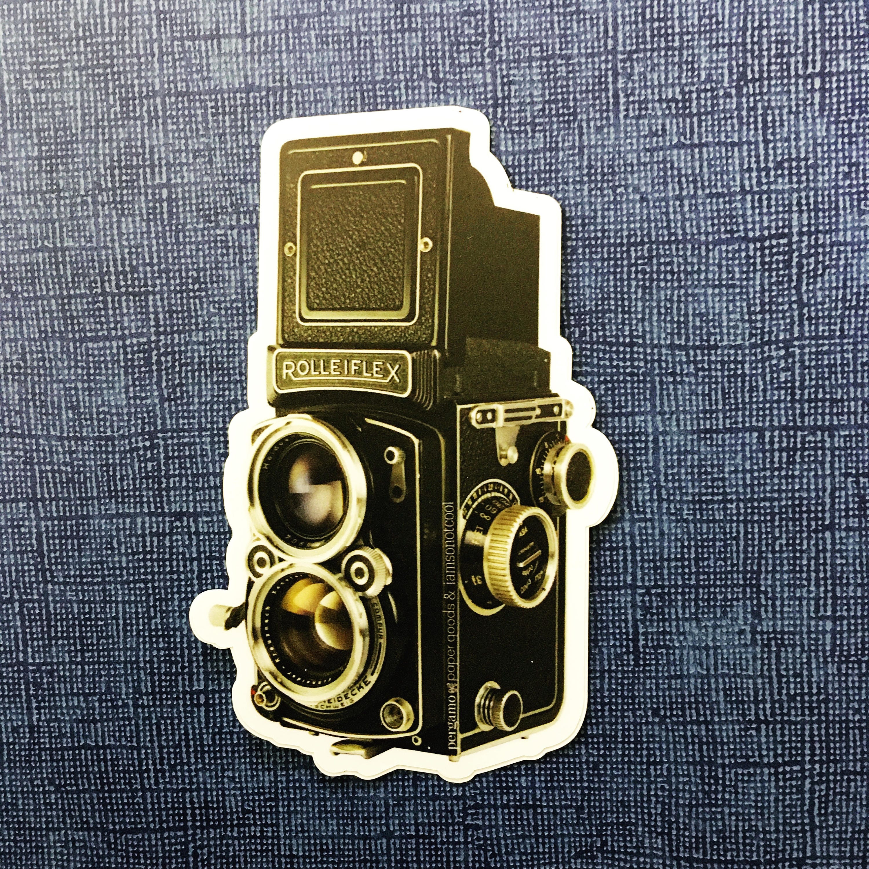 Vintage Camera Decal, Laptop Sticker Pack, Vinyl Stickers, Antique Photography Gift, Retro Photo Decals Bumper Sticker, Photographer Gifts - Thumbnail 4