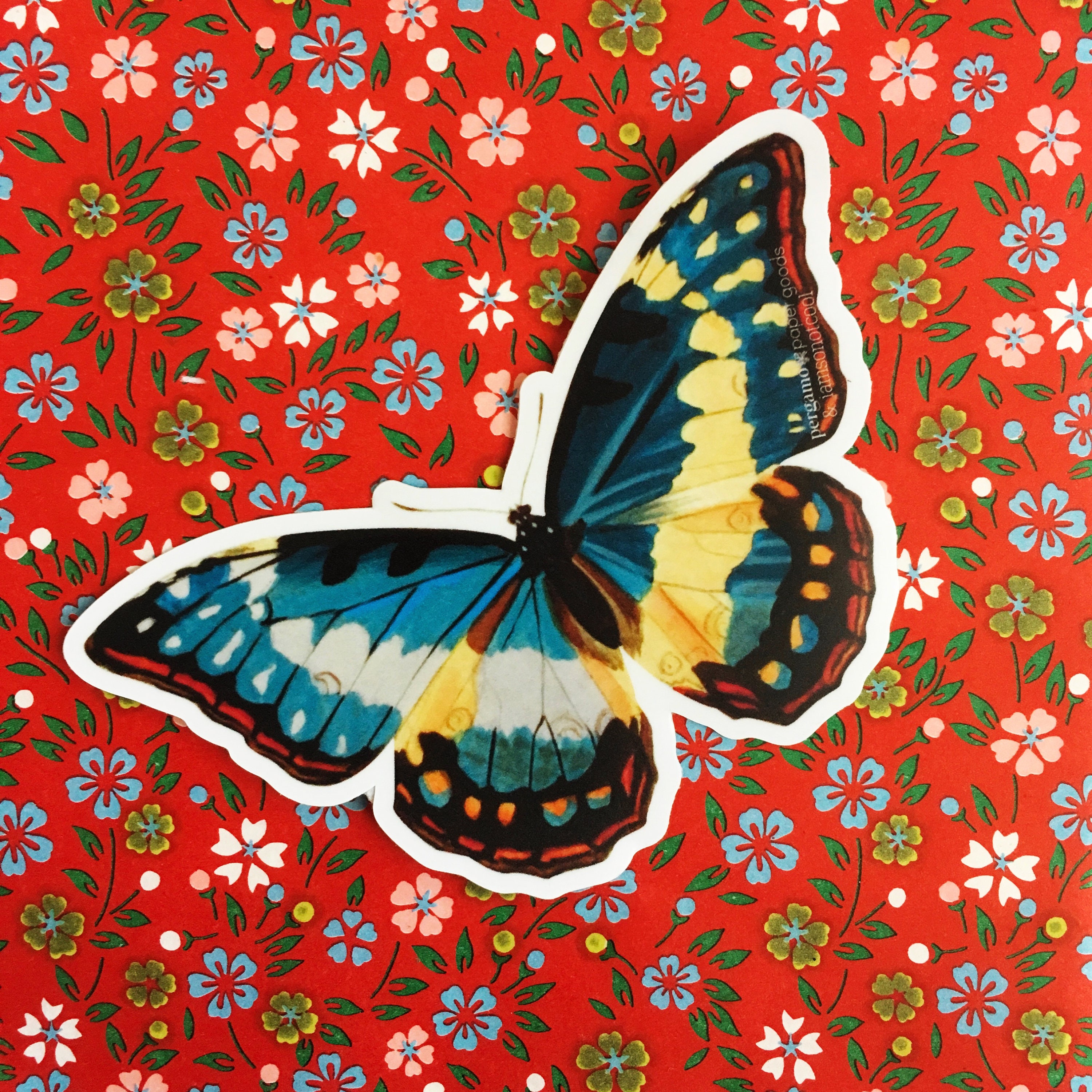 Butterfly Laptop Sticker Pack, Mix and Match Decals, Retro Vinyl Stickers, Nonfade Vintage Pretty Outdoor Water Bottle MacBook Decal Nature - Thumbnail 3