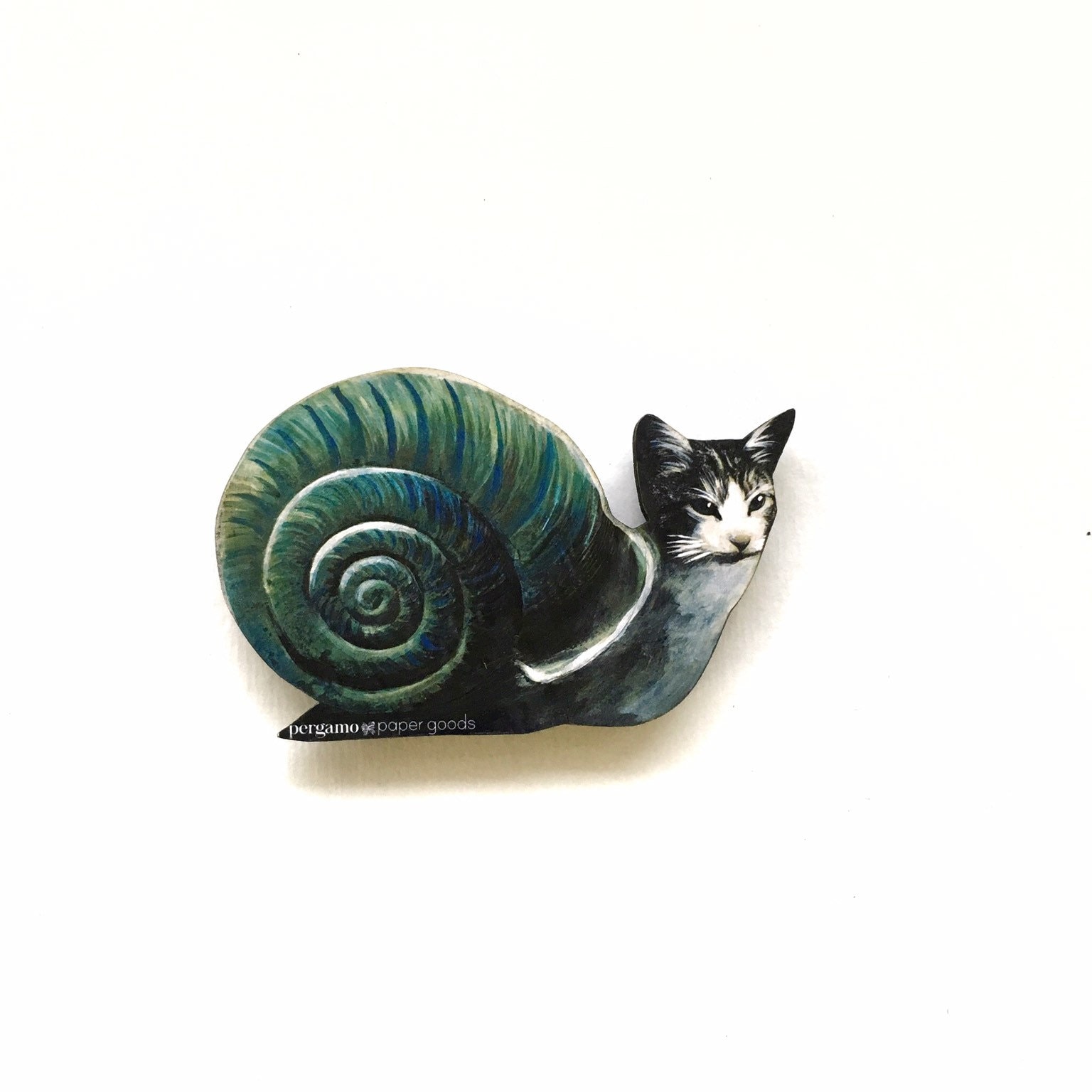 Weird Cat Magnet, Snail Animal Magnets Fridge, Vintage Kitchen Gift, New Home Gifts, Kitty Lover Housewarming Decor, Cool Kitten Rescue Cats - Thumbnail 3