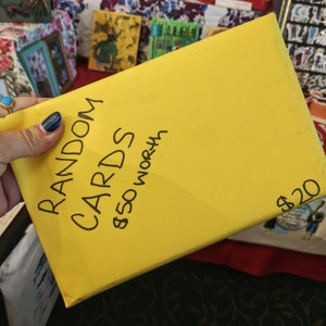 Korting wenskaarten -50d voor 20d- Mystery Pack, opruiming Merchandise, verkoop kunst, kaarten voor dierenliefhebbers, antropomorfe illustratie