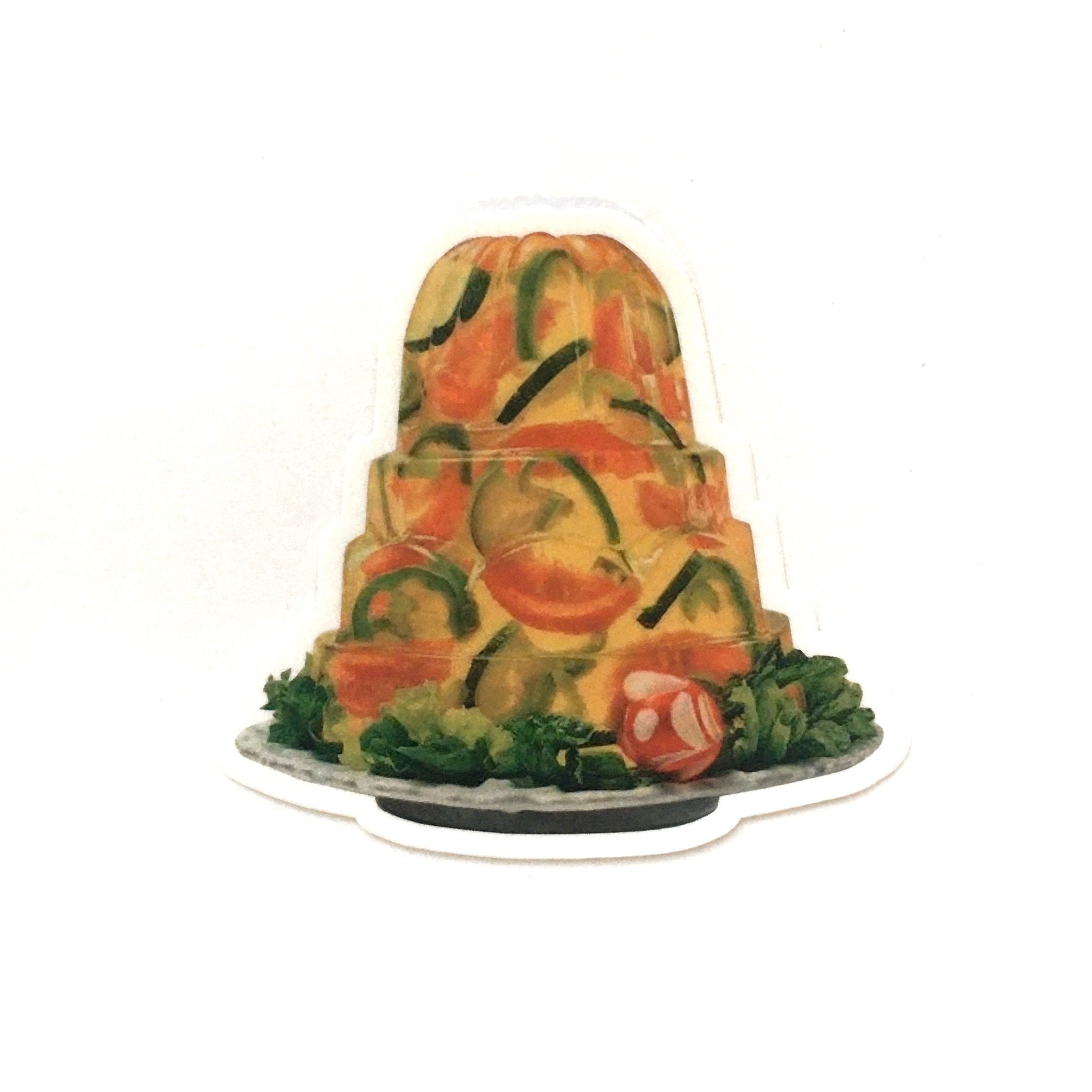 Aspic Sticker, Vintage Food, Weird Vinyl Stickers Laptop, Ugly Retro Bumper Decals, Outdoor Car Yeti Phone Decal, Waterbottle Junk Journal - Thumbnail 2