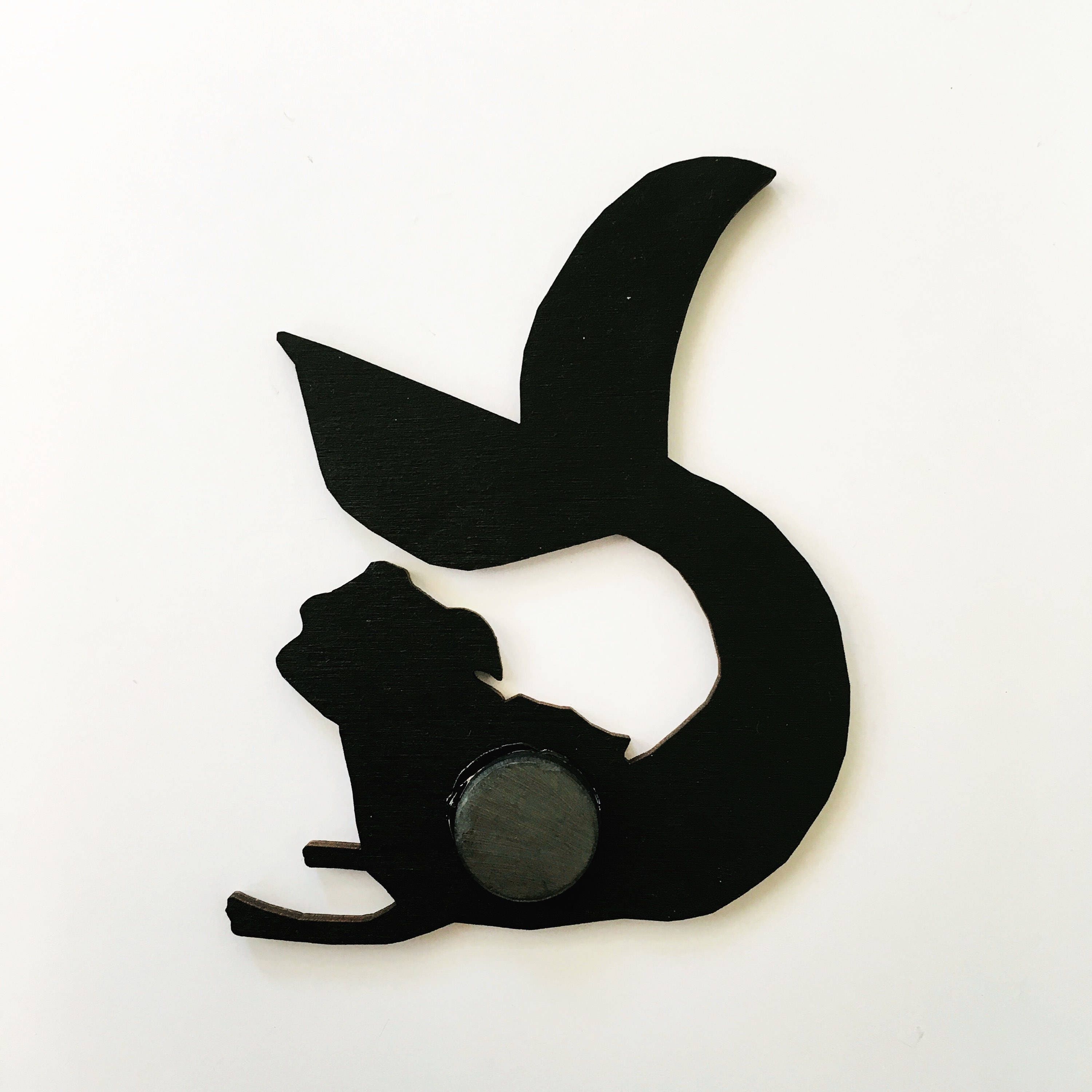 Mermaid Magnet Set | Cat Magnet  | Pug Magnet | Animal Refrigerator Magnets | Illustrated Wood Magnet | Laser Cut Wood Kitchen Gift - Thumbnail 5