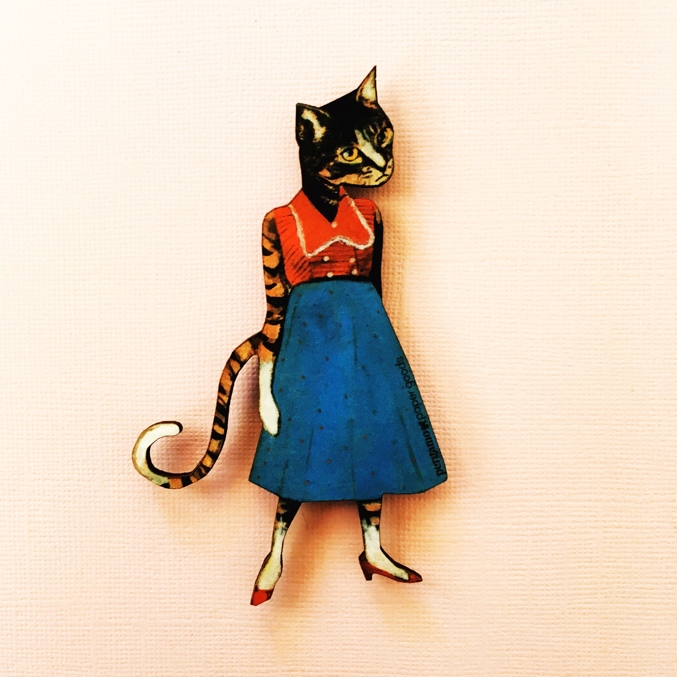 Retro Cat Magnet, Surreal Refrigerator Magnets Fridge, Kitsch Gift, Weird Animal Lover Housewarming Gifts Kitchen Favor, Wholesale Decor - Thumbnail 5