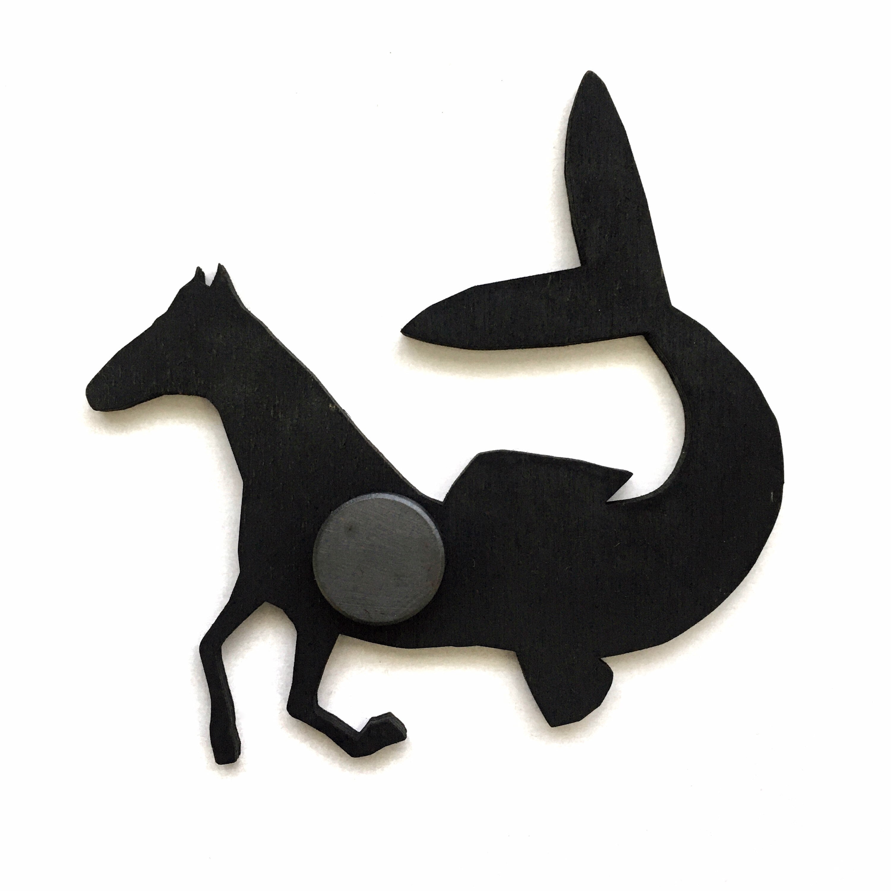 Horse Mermaid Magnet, Horse Magnets Fridge, Mermaid Gifts, Illustrated Fantasy  Pegasus Weird Art, Horse Girl Gift Housewarming Horse Owner - Thumbnail 3