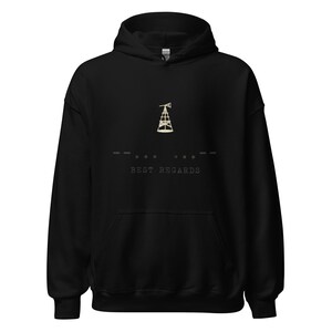 Moletom com capuz "73 Código Morse para Rádio Amador", Moletom engraçado para rádio amador, Presente para ele, Presente de aniversário para ele, Moletom unissex