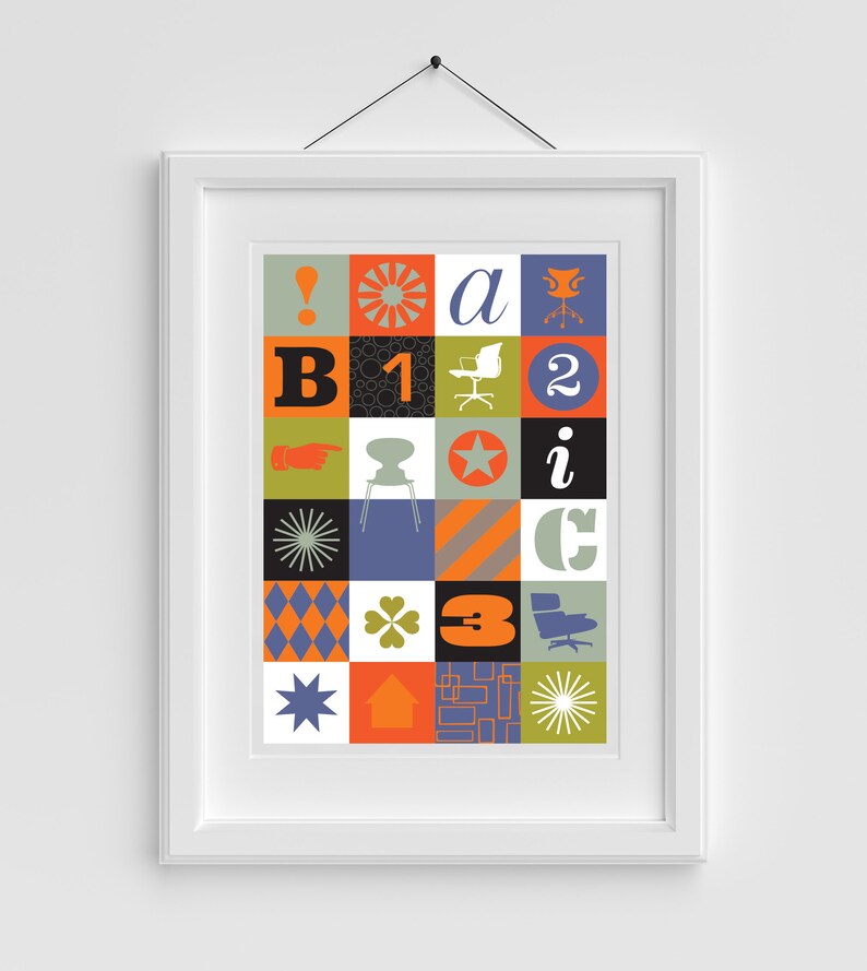 Mid Century Modern Icons Art Print Mid Century Art Icon | Etsy : The amazing photo capturing an beautiful view. The hues are just striking and mix perfectly. The composition looks great, with its details are also extremely clear.