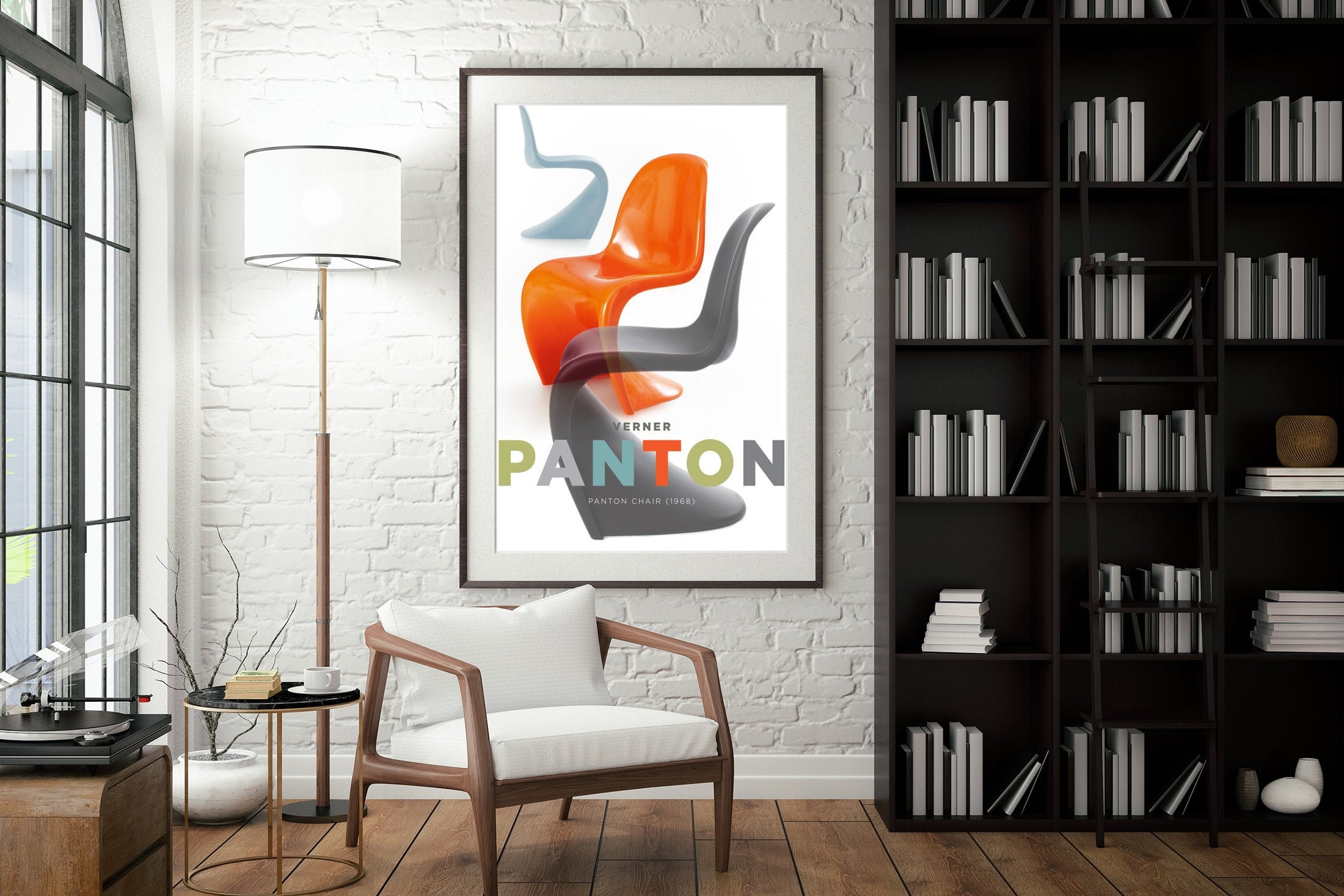Verner Poster Mid Modern Chair Print -
