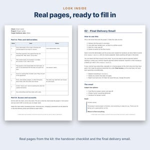 Kit voor het afhandelen van klantafhandeling, checklist voor de overdracht van freelanceprojecten, e-mail voor het aanvragen van een testimonial, sjabloon voor casestudy's, scripts voor doorverwijzingen, PDF DOCX afbeelding 3