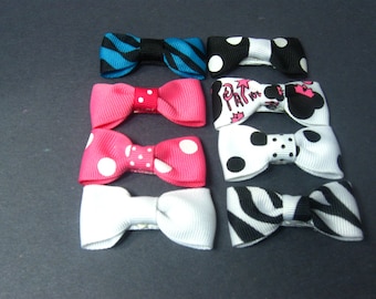 Baby Toddler Hair Clips, Baby Bow, Set of 8, Hair Bows